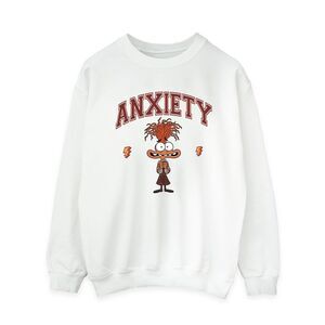 Inside Out 2 Womens/Ladies Anxiety Collegiate Sweatshirt / White